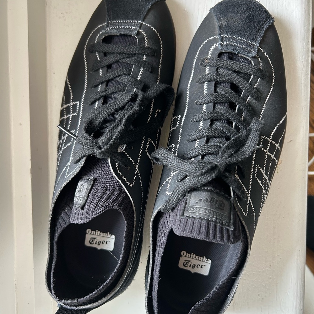 Onitsuka Tiger by Black sock Sneaker with Tan Sole - Picture 2 of 5